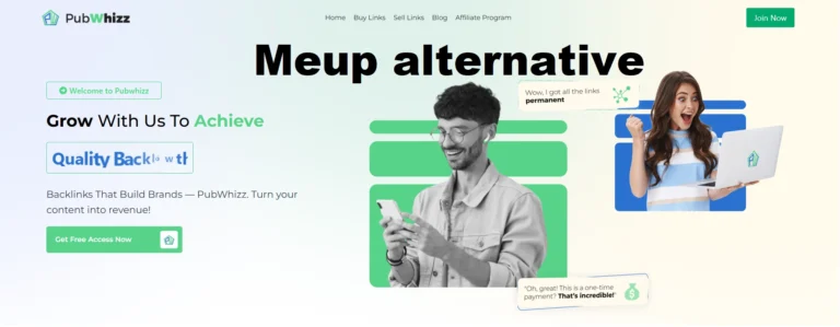 Meup Alternative – PubWhizz Guest Posting Platform Interface
